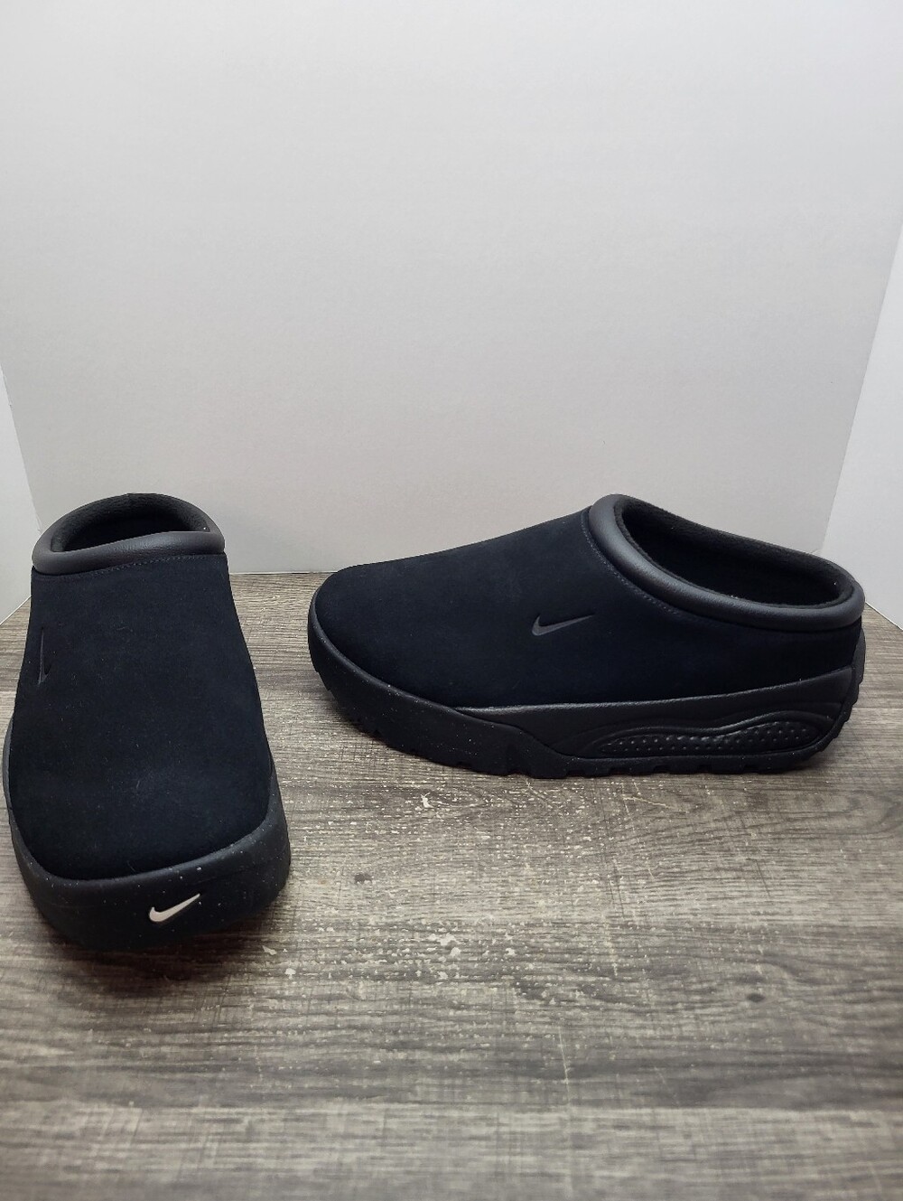 Nike Acg Rufus Triple Black Suede Leather FV2923-001 Men's Size 8 Slip On Shoes